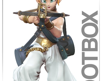 Defiant Rebel | Resin Garage Kit Figure Game Fan Art | Nomnom Figures | 3D Print