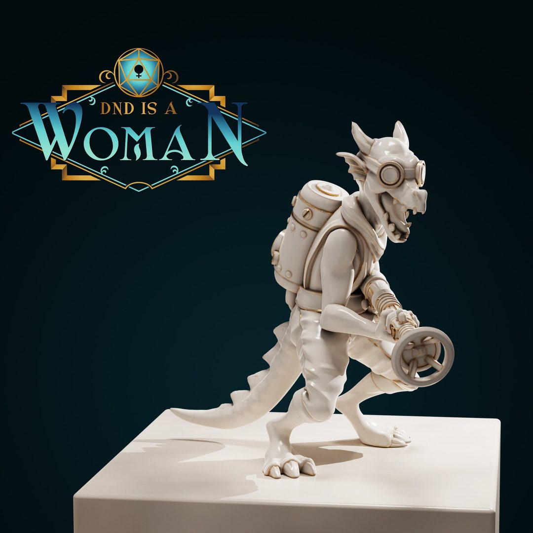 Kobold Engineer | D&D Ttrpg Miniature | Dnd is A Woman | No Base | 3D ...