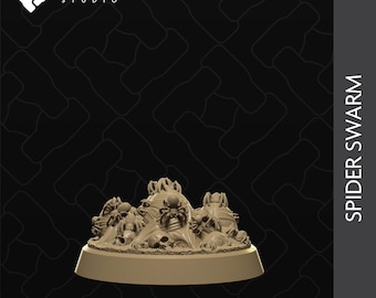 Spider Swarm | Tabletop Gaming Mini or Display Figure | Collective Studio | 3D Print