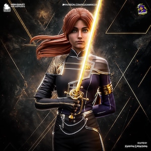 33rd Expedition Fencer | Resin Garage Kit Figure Game Fan Art | Bulkamancer Sculpts
