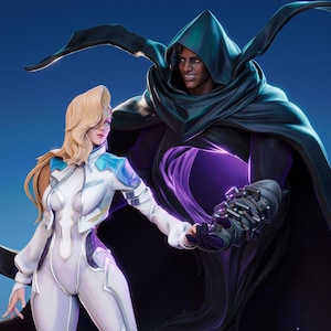 1:12 Light and Dark | Resin Garage Kit Figure Comic Game Fan Art | CA 3D Studios