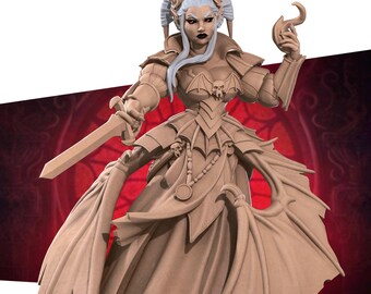 Vampire Witch | TABLETOP SCALE | D&D TTRPG Miniature | Bite the Bullet | 3D Print