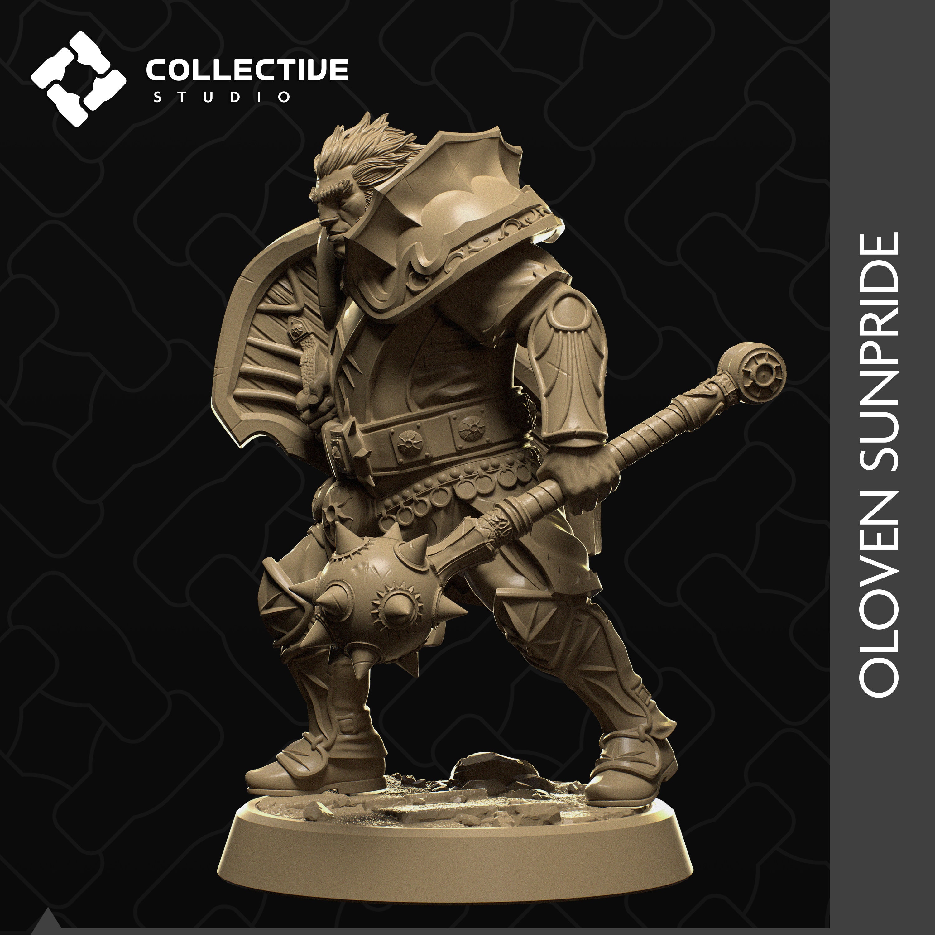 Oloven Sunpride Firbolg Paladin Cleric D D TTRPG Miniature Etsy Oloven Sunpride Firbolg Paladin Cleric D D TTRPG Miniature Etsy