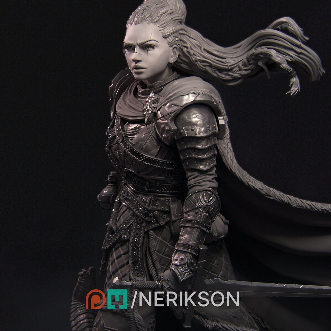 Kalia the Monster Hunter DISPLAY SCALE D&D TTRPG Fantasy Miniature