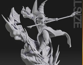 1:10 Dark Magician | Resin Garage Kit Figure Fan Art | Nomnom