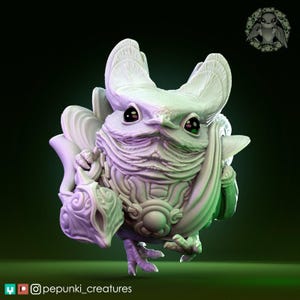 Fancy Boss Nightjar | Tabletop or Display Scale | D&D Humblewood TTRPG Miniature | Pepunki Creatures | 3D Print