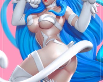 Feisty Feline | Resin Garage Kit Figure Game Fan Art | Nomnom Figures | 3D Print
