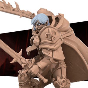 Battle Sisters Crusader | D&D TTRPG Miniature | Bite the Bullet | 3D Print