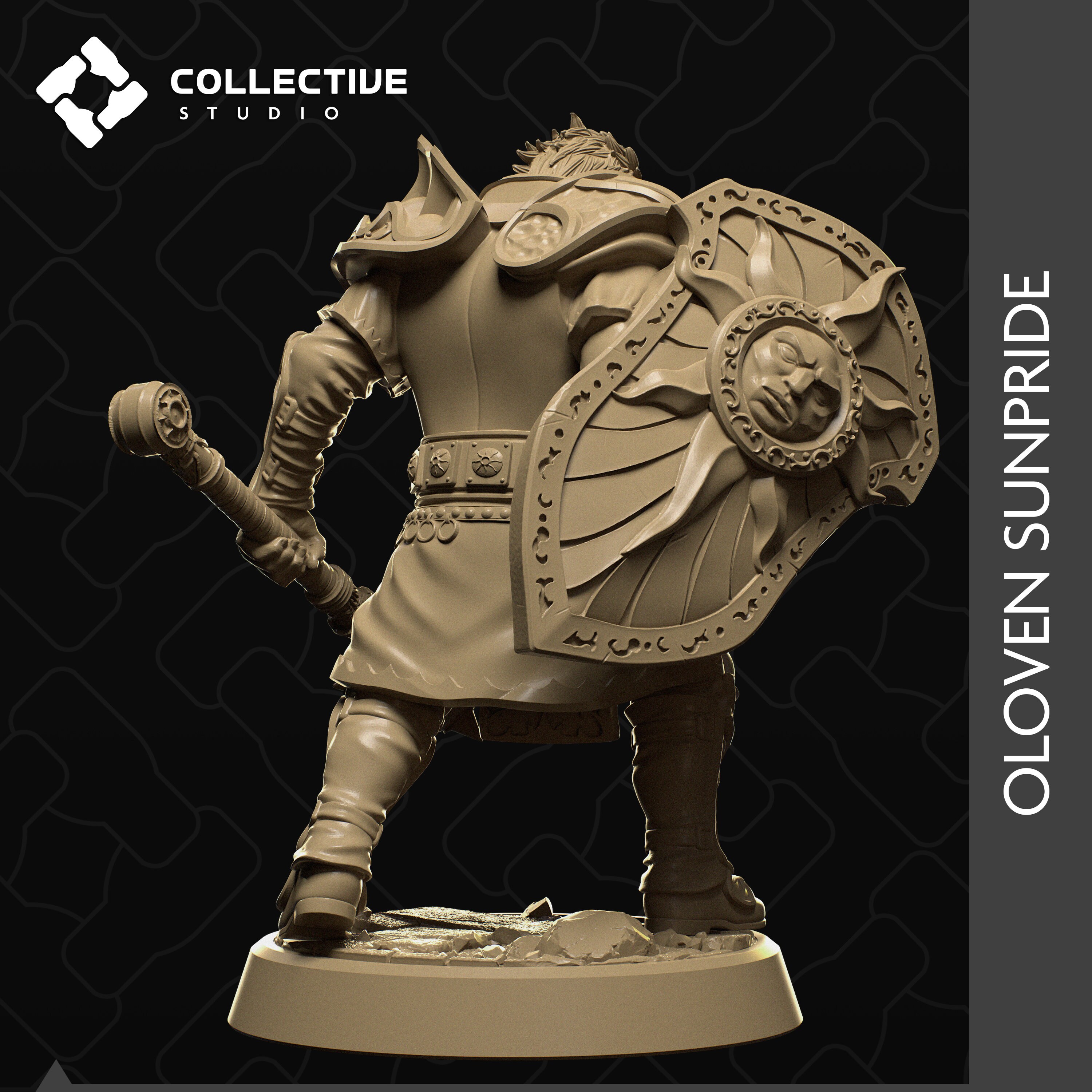 Oloven Sunpride Firbolg Paladin Cleric D D TTRPG Miniature Etsy Oloven Sunpride Firbolg Paladin Cleric D D TTRPG Miniature Etsy