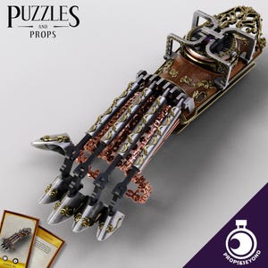 Clockwork Arm | TTRPG LARP Gaming Prop | Puzzles & Props | 3D Print