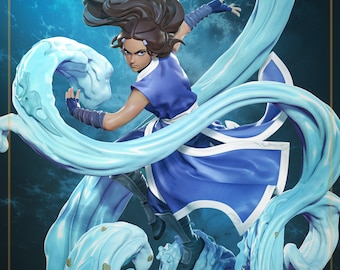 Mastery of Water | Resin Garage Kit Figure Fan Art | Nomnom Figures | 3D Print