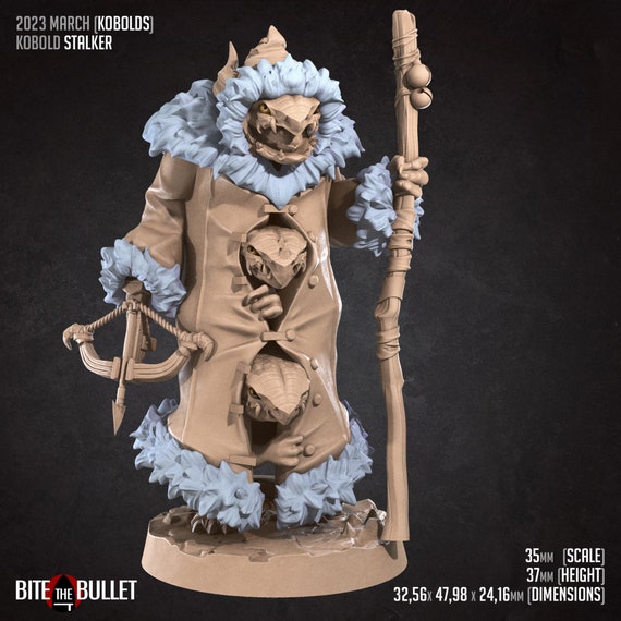 Kobold Stalker | Three Kobolds in A Trenchcoat | Tabletop Scale