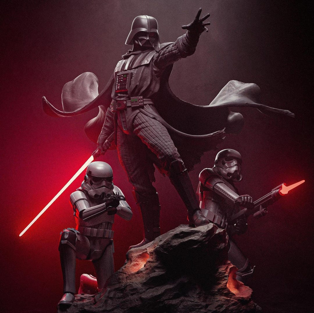 Icon of Imperial Might Diorama | Resin Garage Kit Sculpture Anime