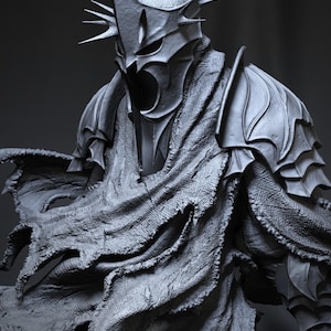 Figura del Rey Brujo a escala 1:12 / Kit de resina impreso en 3D / CA 3D Studios / Impresión 3D