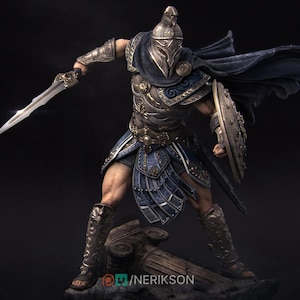 Estatua independiente de Perseo, mitología griega / Kit de resina para garaje / Miniatura de fantasía D&D TTRPG / Nerikson