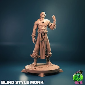Blind Style Monk | Tabletop Gaming Mini | TPKLab
