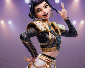 Golden Rapper | Resin Garage Kit Figure Game Fan Art | Bulkamancer Sculpts | 3D Print