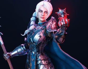1:12 Battle Cleric | 3D Printed Resin Garage Kit Figure | CA 3D Studios | 3D Print