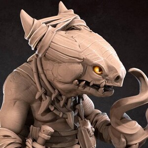 Kobold Sorcerer, Lizardfolk Mage Wizard Normal Version | Bite the Bullet | 3D Print