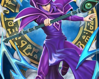 1:10 Dark Magician | Resin Garage Kit Figure Fan Art | Nomnom Figures | 3D Print