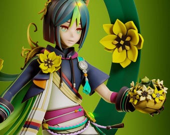 Tignari | Resin Garage Kit Sculpture Anime Video Game Fan Art Statue | Gray World Corporation | 3D Print