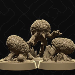 Intellect Devourers, Small Brain Puppy Monsters, Us | Tabletop Gaming Minis or Display Figures | Collective Studio | 3D Print