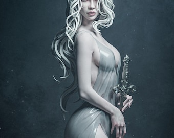 1:12 Lady of the Lake | 3D Printed Resin Garage Kit Figure | CA 3D Studios | 3D Print