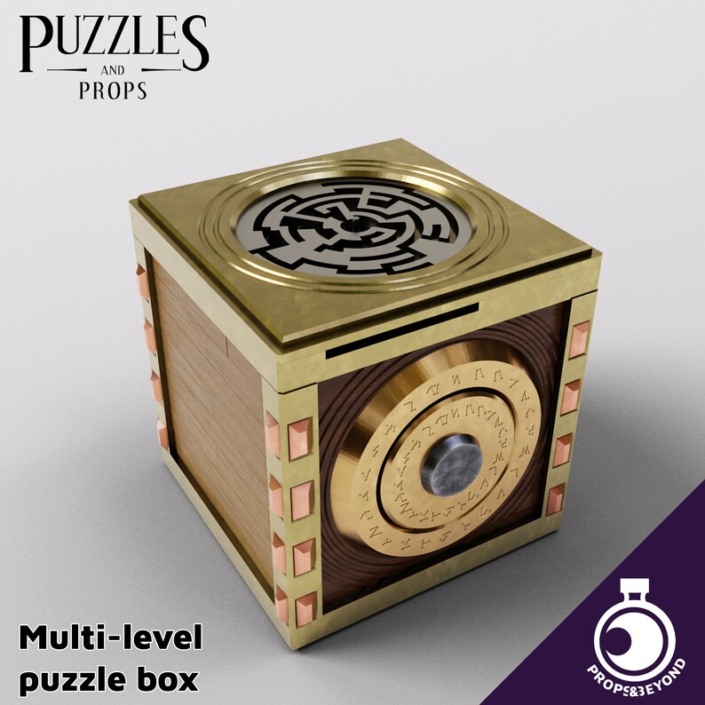 Advanced Puzzle Box TTRPG LARP Gaming Prop Puzzles & Props Etsy