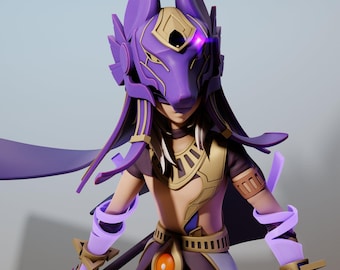 Cyno | Resin Garage Kit Sculpture Anime Video Game Fan Art Statue | Gray World Corporation | 3D Print