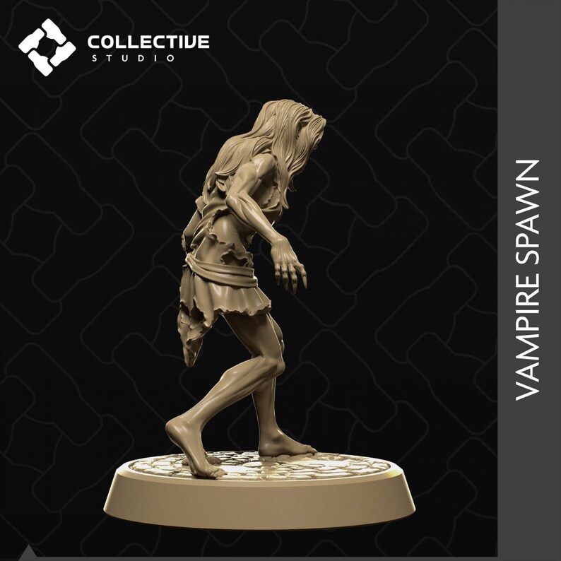 Vampire Spawn D&D TTRPG Miniature Collective Studio - Etsy