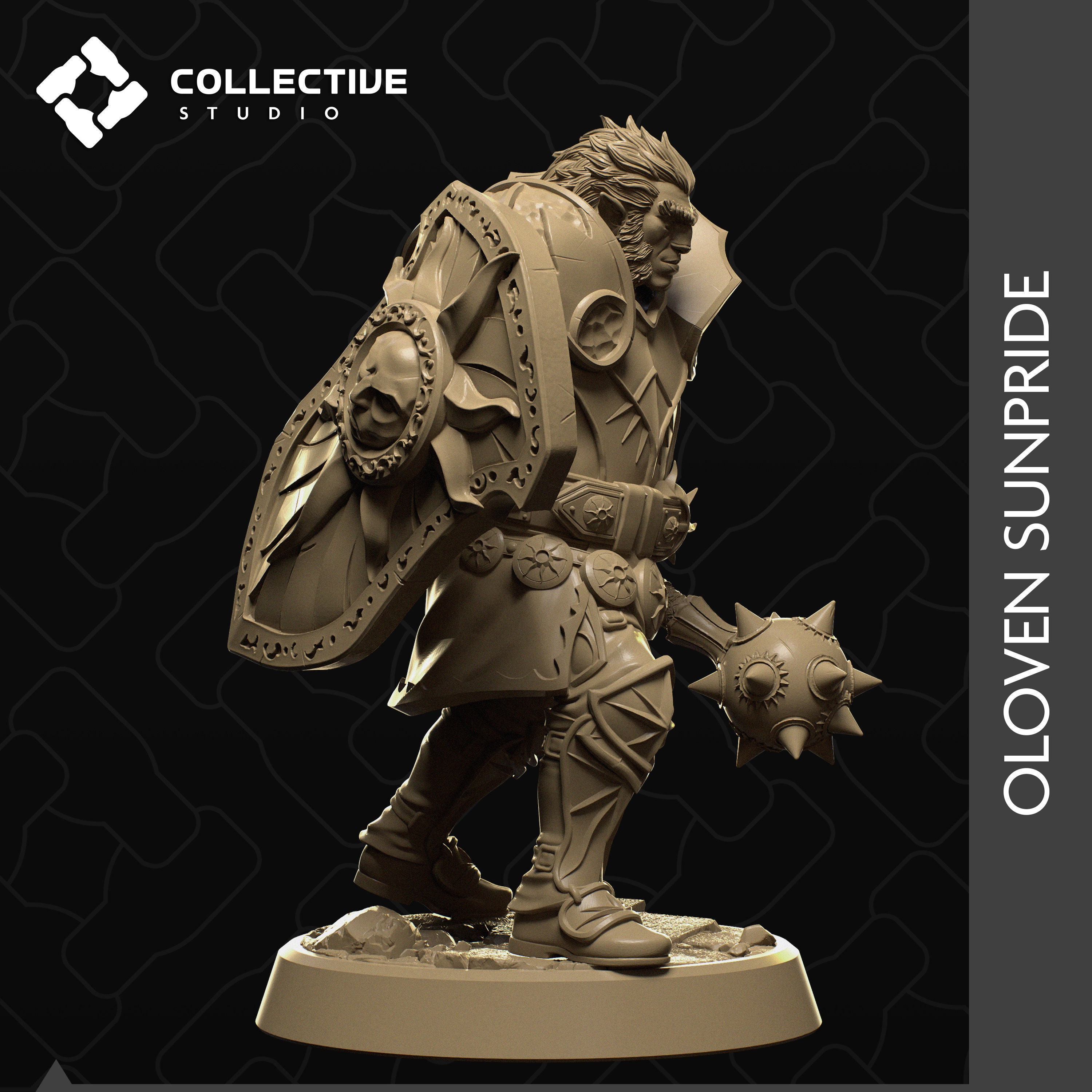 Oloven Sunpride Firbolg Paladin Cleric D D TTRPG Miniature Etsy Oloven Sunpride Firbolg Paladin Cleric D D TTRPG Miniature Etsy