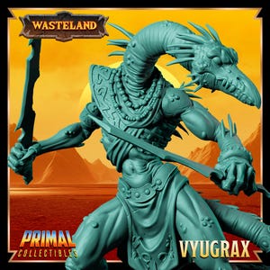 Draconian Vyugrax | Tabletop Scale | TTRPG D&D Miniature | Primal Collectibles