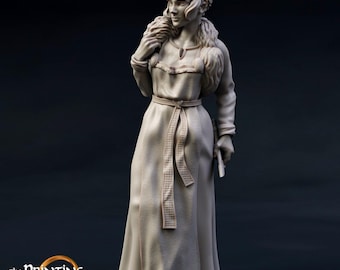 Eadwela, Human Noble Assassin | D&D TTRPG Miniature | DnD Is A Woman | NO BASE | 3D Print