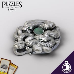 Amulet of Reptiles | TTRPG LARP Gaming Prop | Puzzles & Props | 3D Print