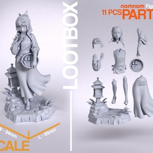 Young Herbalist | Resin Garage Kit Figure Anime Manga Fan Art | Nomnom Figures