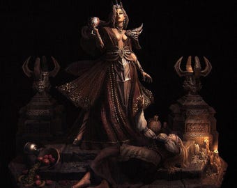 Youth Eternal | Garage Resin Kit Statue, Bust | Gothic Fantasy | Nerikson | 3D Print