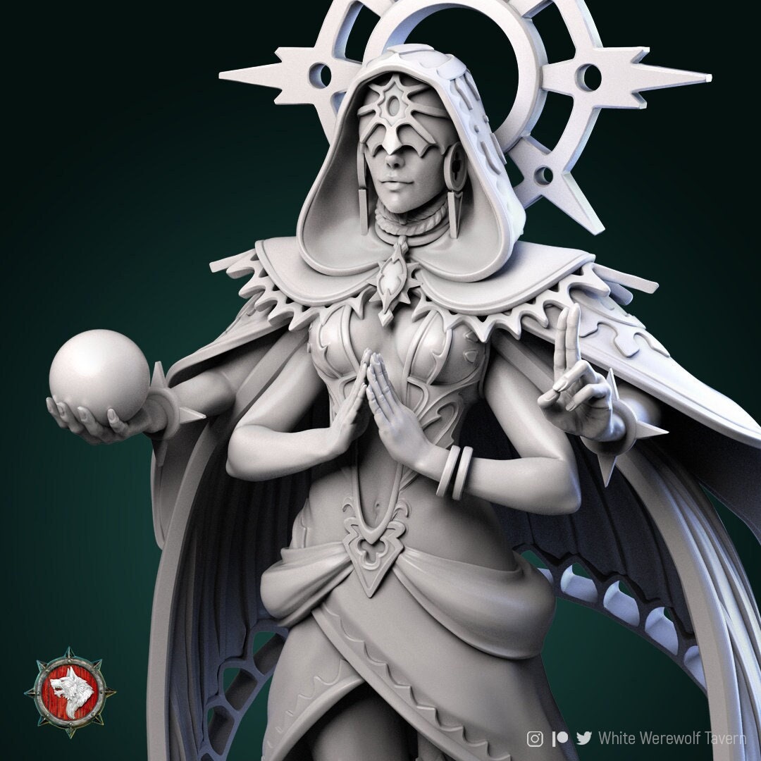 Ttrpg Oracle Oracle | TTRPG Miniature | White Werewolf Tavern | Unpainted, Unplated ...