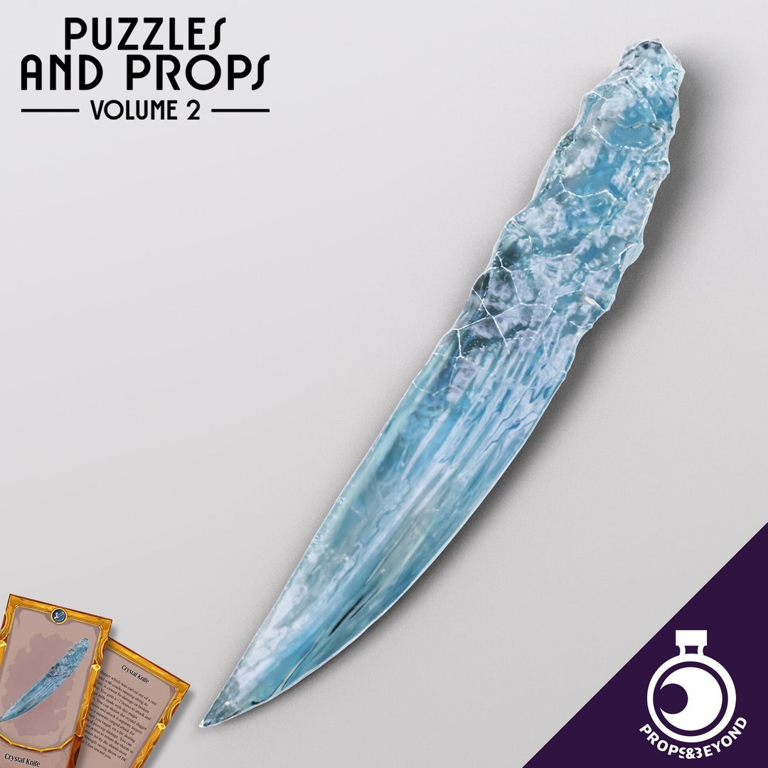 Crystal Dagger | Dnd TTRPG LARP Gaming Prop | Puzzles & Props - Etsy