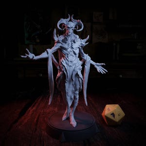 Vecna, Boss Monster Death God Archlich | Tabletop or Display Scale | TTRPG Miniature | Cripta Studios | 3D Print