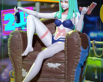 Cyber Edgerunner | Resin Garage Kit Figure Anime Fan Art | Nomnom Figures | 3D Print