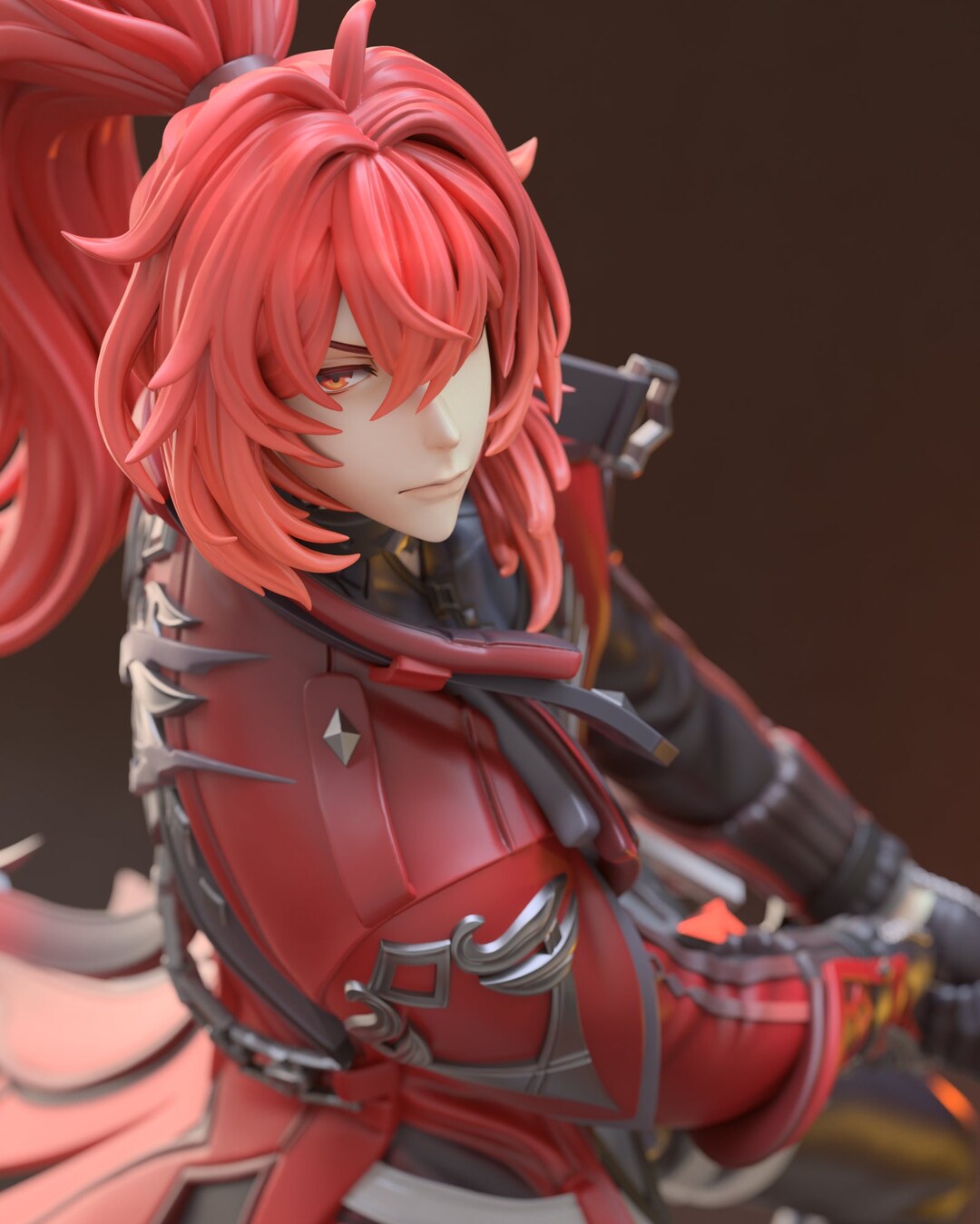 Diluc Resin Garage Kit Sculpture Anime Video Game Fan Art Statue Chuya Factory Etsy