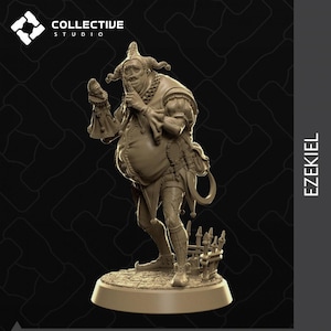 Ezekiel, Twisted Jester | Tabletop Gaming Mini or Display Figure | Collective Studio | 3D Print