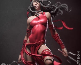 1:12 Scarlet Assassin | 3D Printed Resin Garage Kit Figure | CA 3D Studios | 3D Print