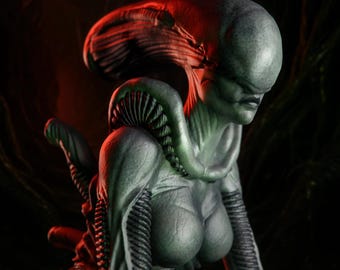 1:12 Alien Queen And Guard | 3D Printed Resin Garage Kit Figure | CA 3D Studios | 3D Print