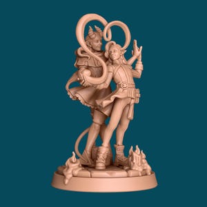 Tanz, Sirre und Tango bei Kerzenschein | TTRPG D&D Miniatur | Unbeholfene Pinguin-Minis | 3D Druck