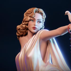 1:12 Pinup Woman | Resin Garage Kit Art Nouveau | CA 3D Studios