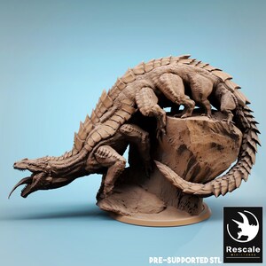 Behir, Monster | Tabletop Scale | D&D Ttrpg Miniature | Rescale Miniatures