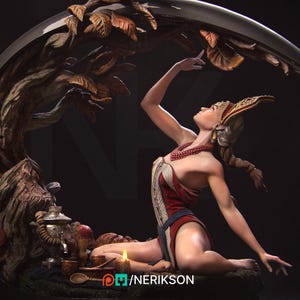Four Seasons, Autumn | Garage Resin Kit Statue | D&D TTRPG Fantasy Miniature | Nerikson
