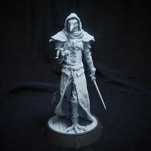 Corvo Baltar, Kenku Aarakocra Rogue Assassin | Tabletop, Display Scale, Bust | TTRPG D&D Miniature | Cripta Studios | 3D Print