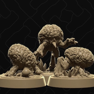 Intellect Devourer Miniature, Brain Puppy Monsters, D&D 3D Print (Collective Studio)